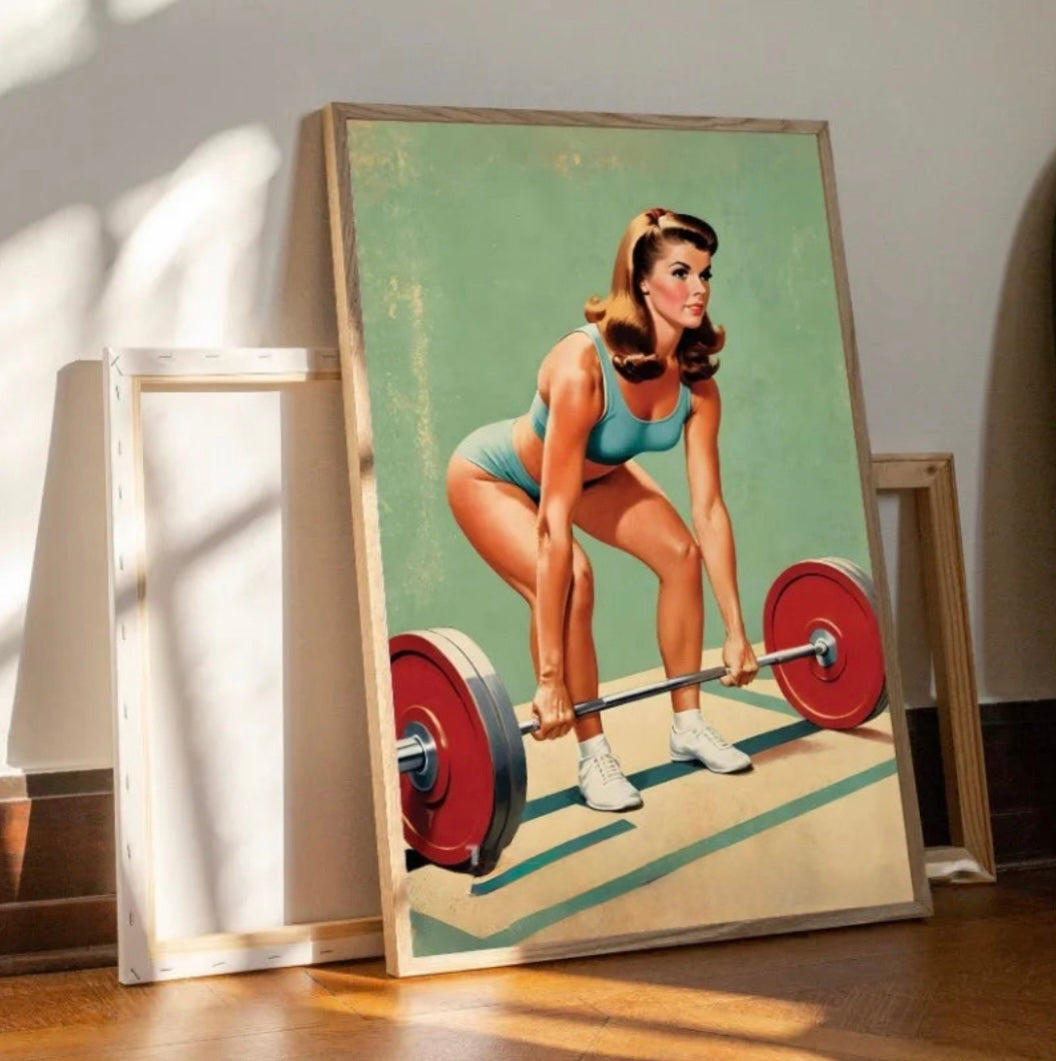 Collection: Retro fitness figures, old school spirit