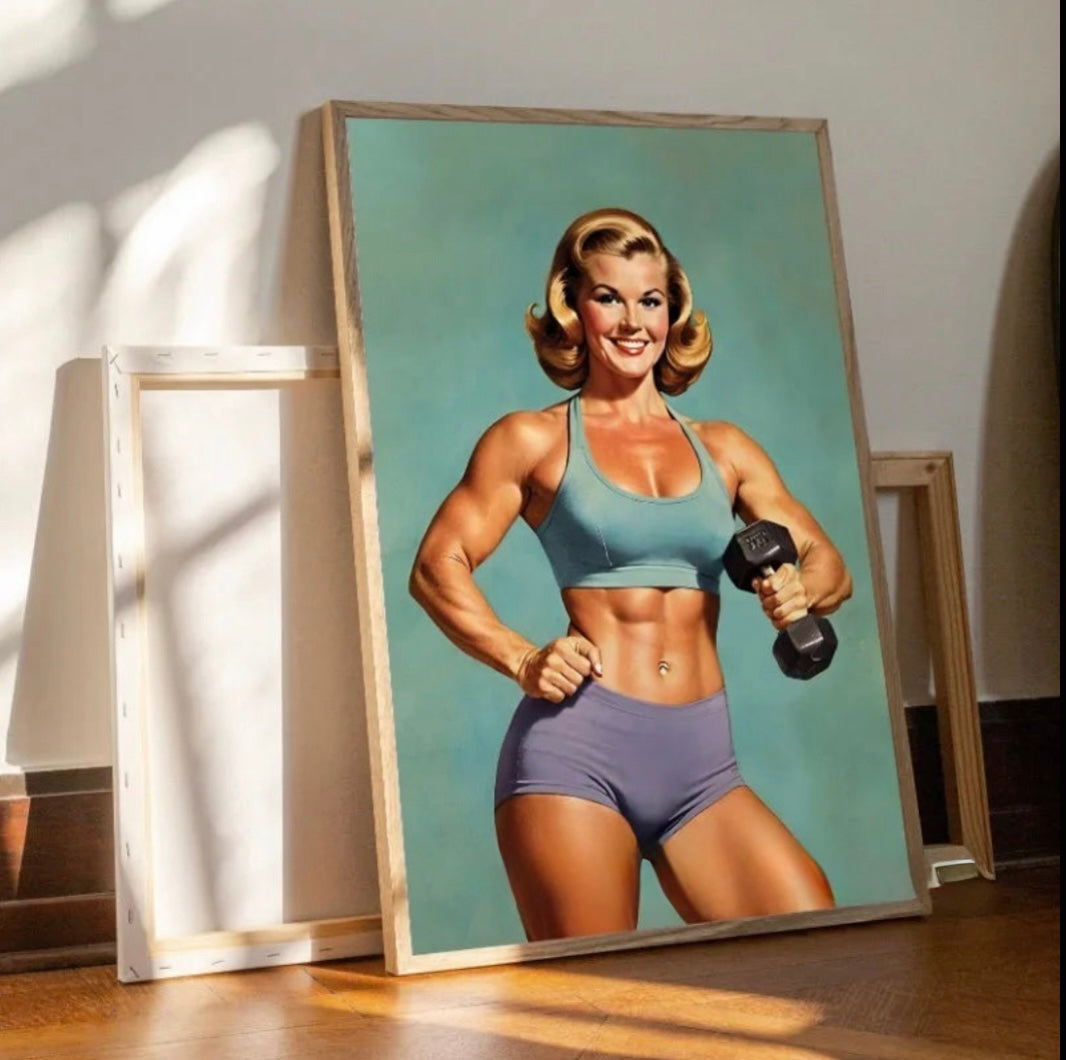 Collection: Retro fitness figures, old school spirit