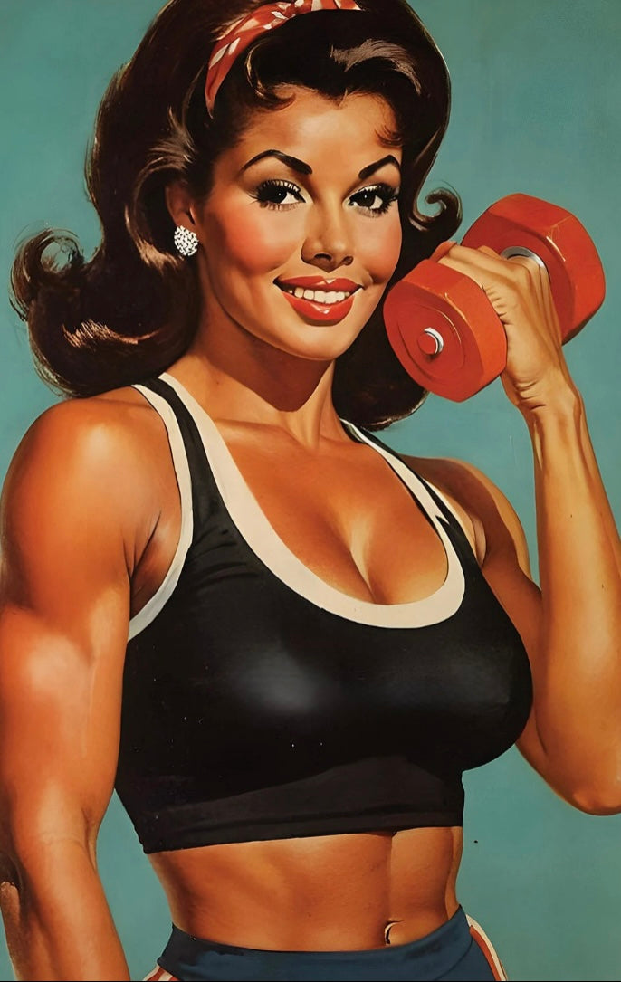Collection: Retro fitness figures, old school spirit