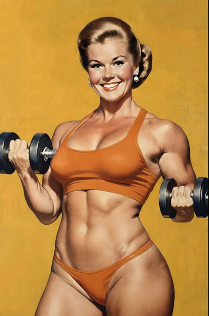 Collection: Retro fitness figures, old school spirit