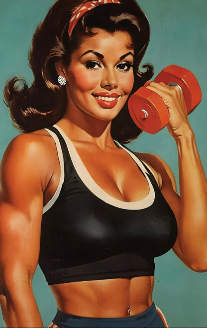 Collection: Retro fitness figures, old school spirit