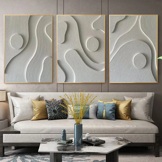 3D Collection – Abstract Reliefs in Monochrome