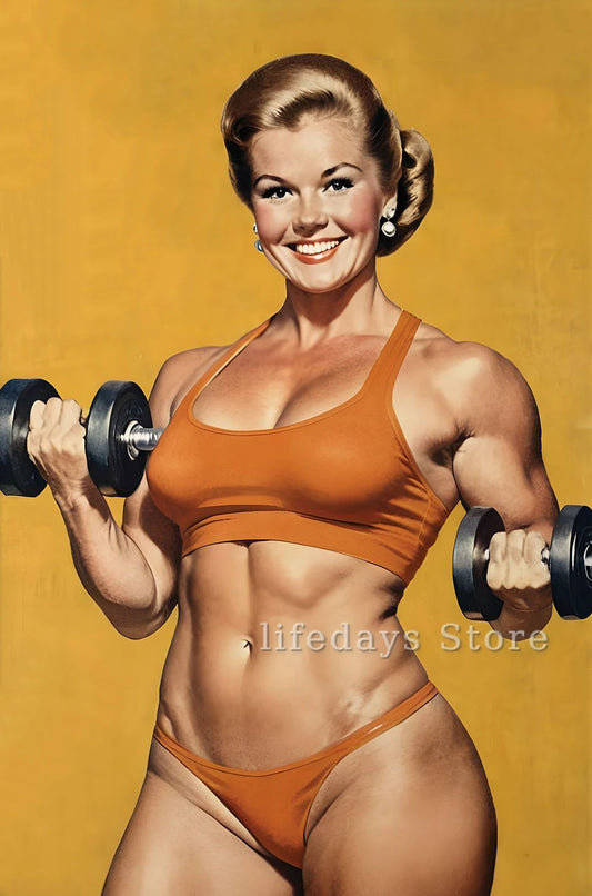 Collection: Retro fitness figures, old school spirit